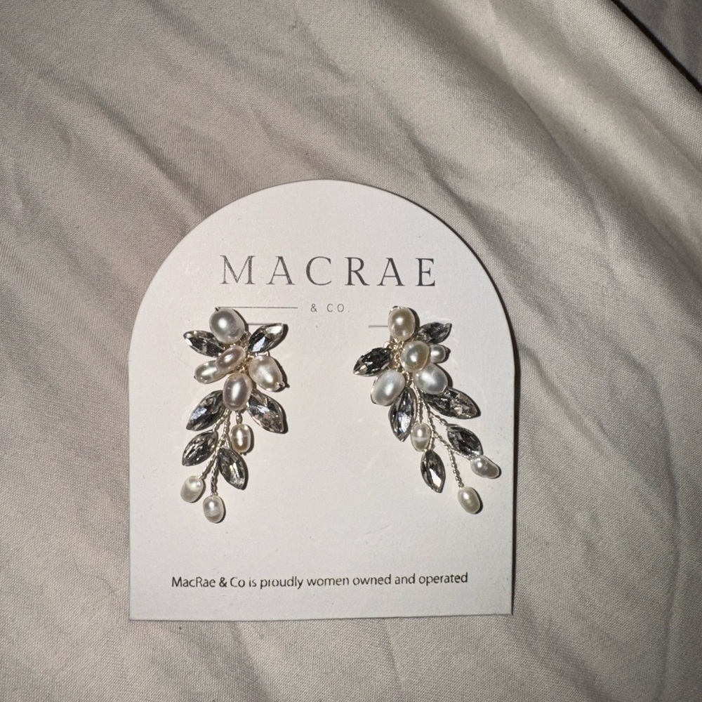 Silver and Pearl Earrings